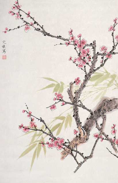 龚文桢 梅花 立轴